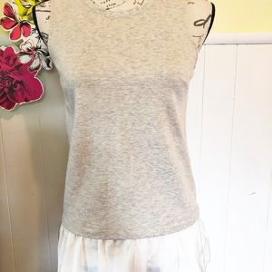 J.crew tank top with ruffles bottom